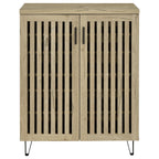 Brixton 2-door Entryway Shoe Storage Cabinets White Oak