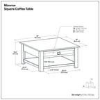 Monroe - Handcrafted Side Table