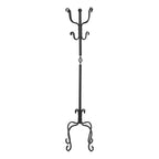 Coat Rack, Hall Tree, Free Standing, 8 Hooks, Entryway, Transitional - Black