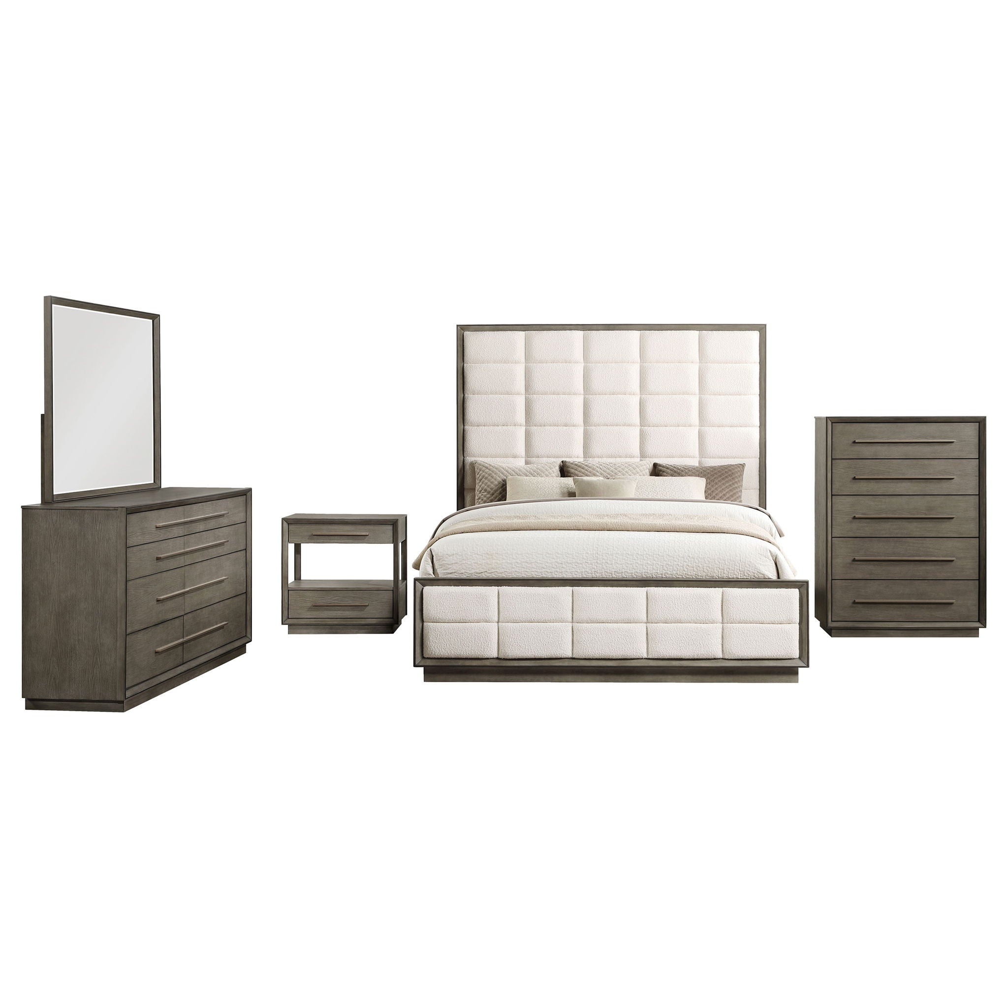 Durango 5-piece Queen Bedroom Set Taupe Oak