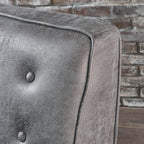 Macedonia - Button Tufted Fabric Recliner - Slate