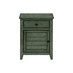 Accent Nightstand, Storage Drawer, Transitional