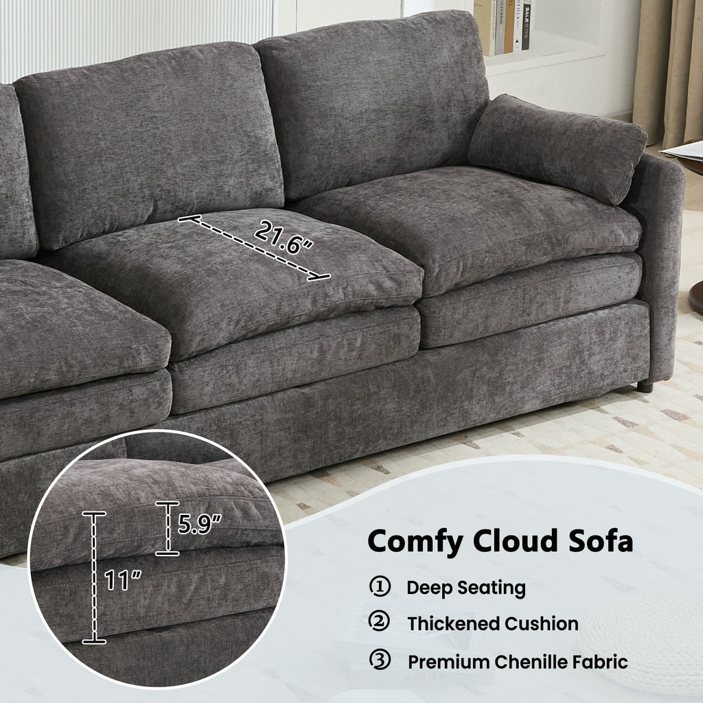 Cozy Upholstered 3 Seater Sofa Cushion For Living Room