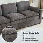 Cozy Upholstered 3 Seater Sofa Cushion For Living Room