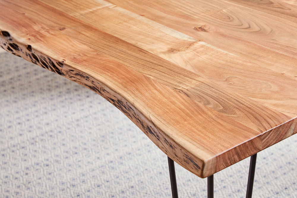 Sherman 71-inch Live Edge Dining Table Natural Acacia
