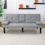 Sofa Bed With Foldable Design And Cup Holder