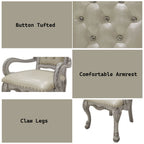 Dresden - Synthetic Leather Arm Chair (Set of 2) - Bone White