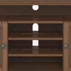 Amherst - TV Media Stand - Rustic Natural Aged Brown