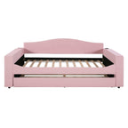 Upholstered Daybed With Storage Armrests, Trundle And Latest Integrated tooth Audio System