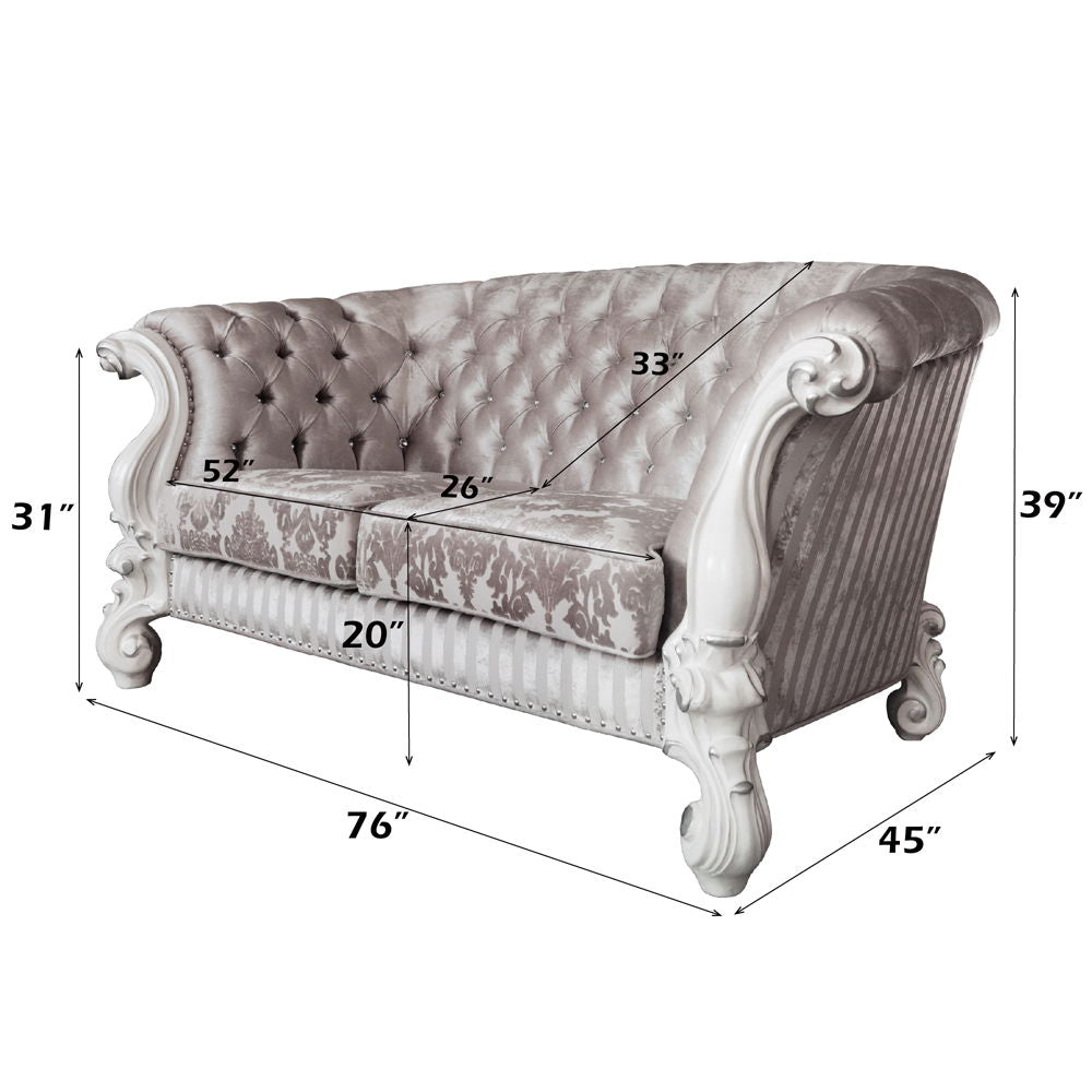 Versailles - Loveseat With 5 Pillows