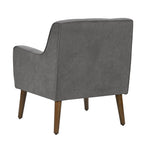 Ryder - Mid Century Modern Woven Fabric Tufted Armchair