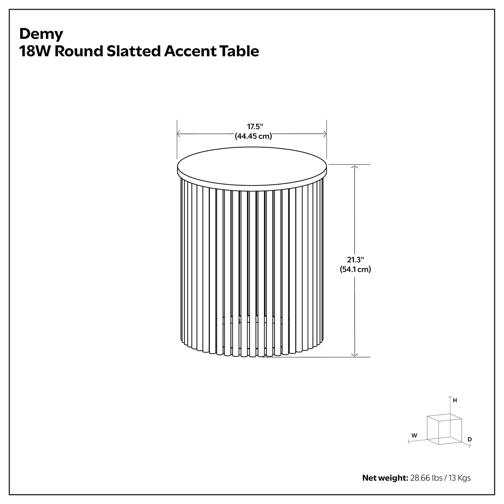 Demy - Handcrafted Metal Accent Table