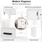 Bathroom Vanity With Sink, Soft-Close Doors, Double-Layer Shelf And 3 Drawers