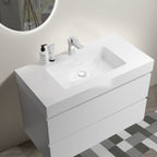 Alice - Bathroom Vanity With Large Storage, Sink, Wall Mounted
