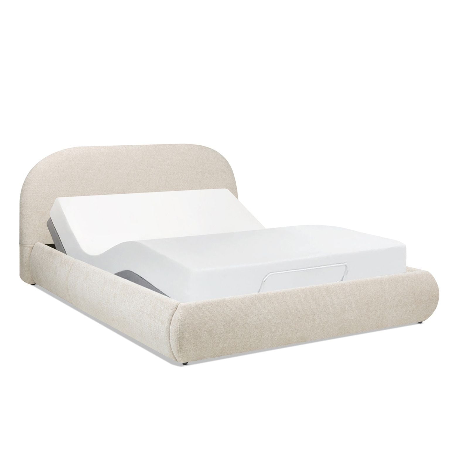 Archie Puffy Grounded - Upholstered Platform Bed