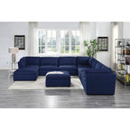 Crosby - Modular Armless Chair - Blue Fabric