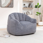 Beanbag Chair, Beanbag Sofa Chair With Armrests Stuffed High Density Foam
