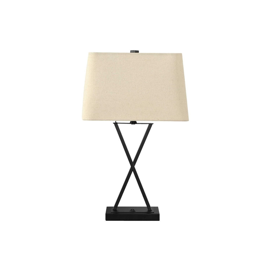 Lighting, Table Lamp, USB Port Included, Resin, Transitional - Black