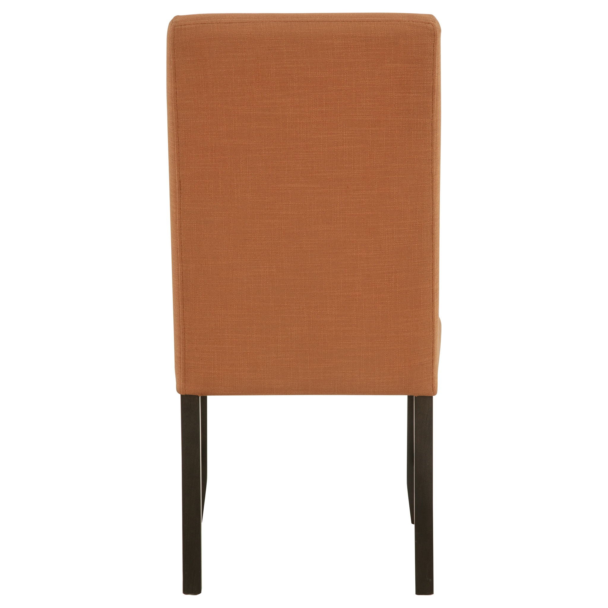 Berning Fabric Upholstered Parson Side Chair Salmon Orange (Set of 2)