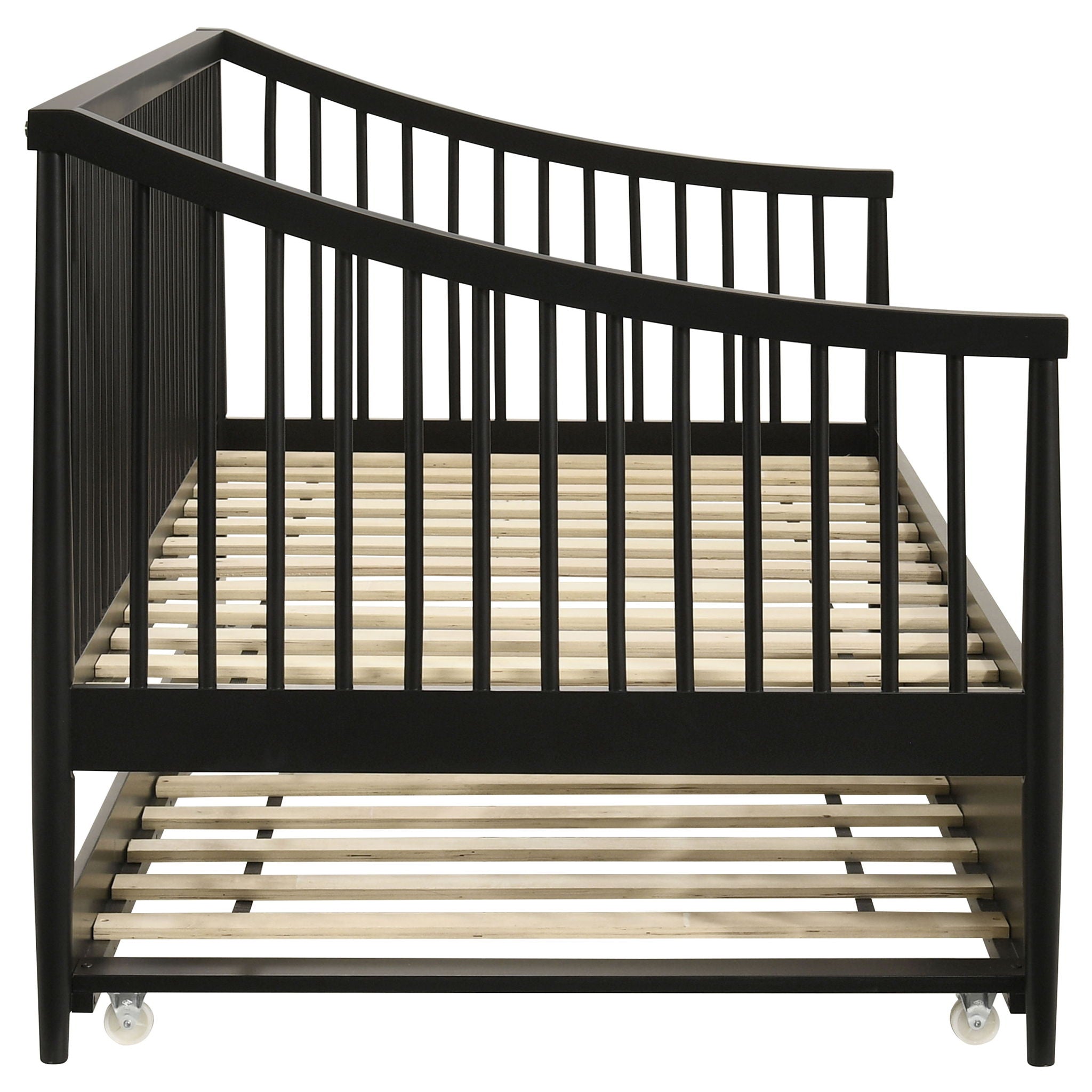 Delgado Windsor Twin Wood Daybed with Trundle Black