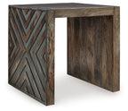 Dreggan - Square End Table - Brown