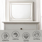 Laveda - Mirror With LED - White