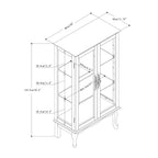 Curio Cabinet Lighted Curio Diapaly Cabinet With Adjustable Shelves And Mirrored Back Panel, Tempered Glass Doors (3 Tier), (E26 Light Bulb Not Included)