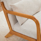 Accent Arm Chair With Pillow Upholstered