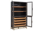 Lindon - Two Tone Dining Cabinet - Dark Brown