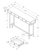 Accent Console Table For Entryway, Storage Drawer, Contemporary & Modern