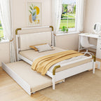 Storage Platform Bed, With 2 Big Drawers, Trundle