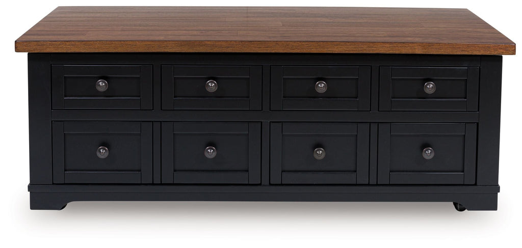 Wildenauer - Lift Top Cocktail Table - Brown / Black