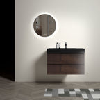 Alice - Bathroom Vanity Wall Mounted With Sink, Large Storage
