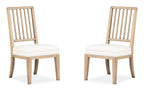 Coventry - Upholstered Side Chair With Solid Wood Back (Set of 2) - Honey Wheat