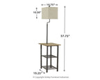 Shianne - Metal Tray Lamp  - Black