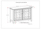 Connaught - Handcrafted Low Storage Cabinet