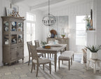 Lancaster - Dining Side Chair With Upholstered Seat (Set of 2) - Dovetail Gray
