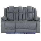 Raize - Power Living Room Set With Storage Console And Cup Holders