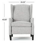 Westeros Wing Back Fabric Upholstered Recliner