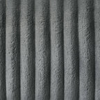 Lesley - Motion Sofa - Gray Corduroy & Velvet