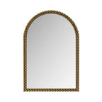 Vintage Iron Art Arch Mirror, Wall Hanging Or Table Display