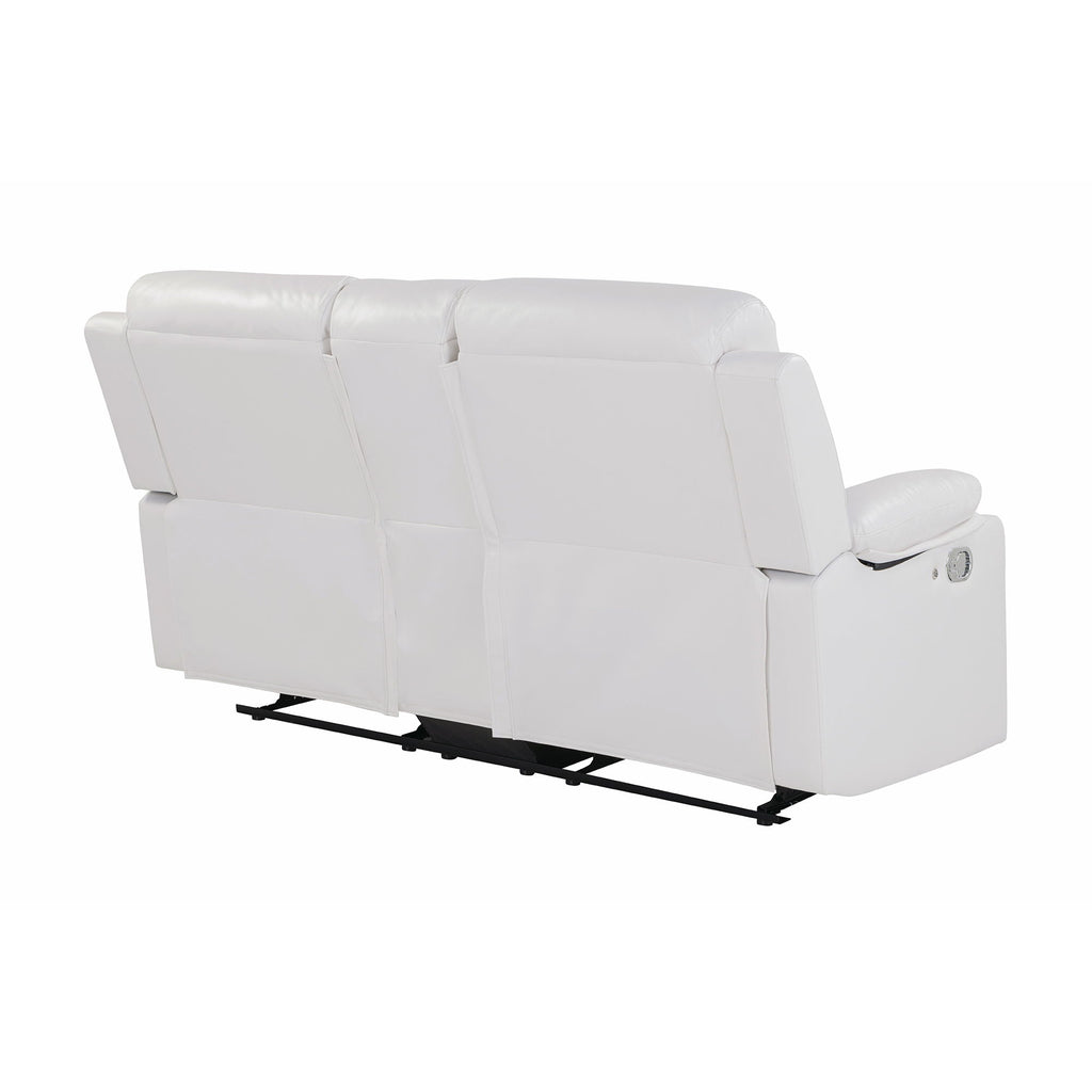 Blanche - Console Reclining Loveseat With LED Lights And Speakers