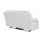 Blanche - Console Reclining Loveseat With LED Lights And Speakers