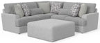 Titan - Sectional With Comfort Coil Seating, Cocktail Ottoman And Accent Pillows Included