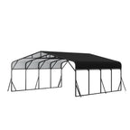 Heavy Duty Carport, All Weather Shelter - Black
