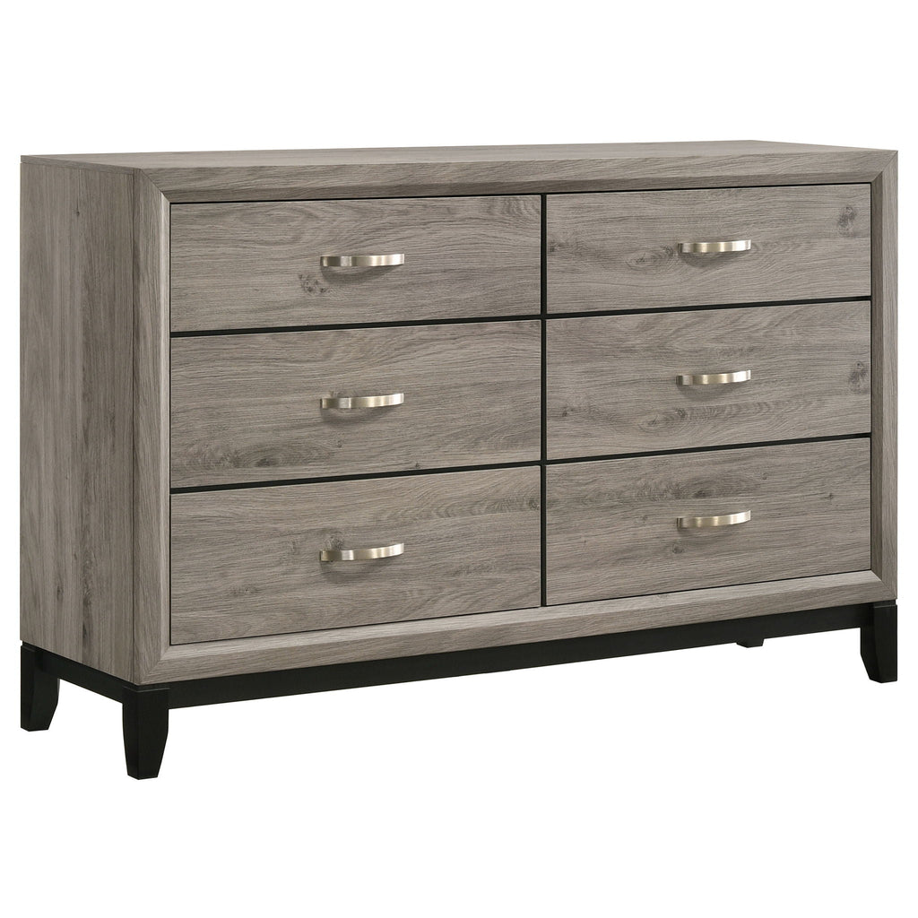Valen Five-piece Full Bedroom Set Light Taupe