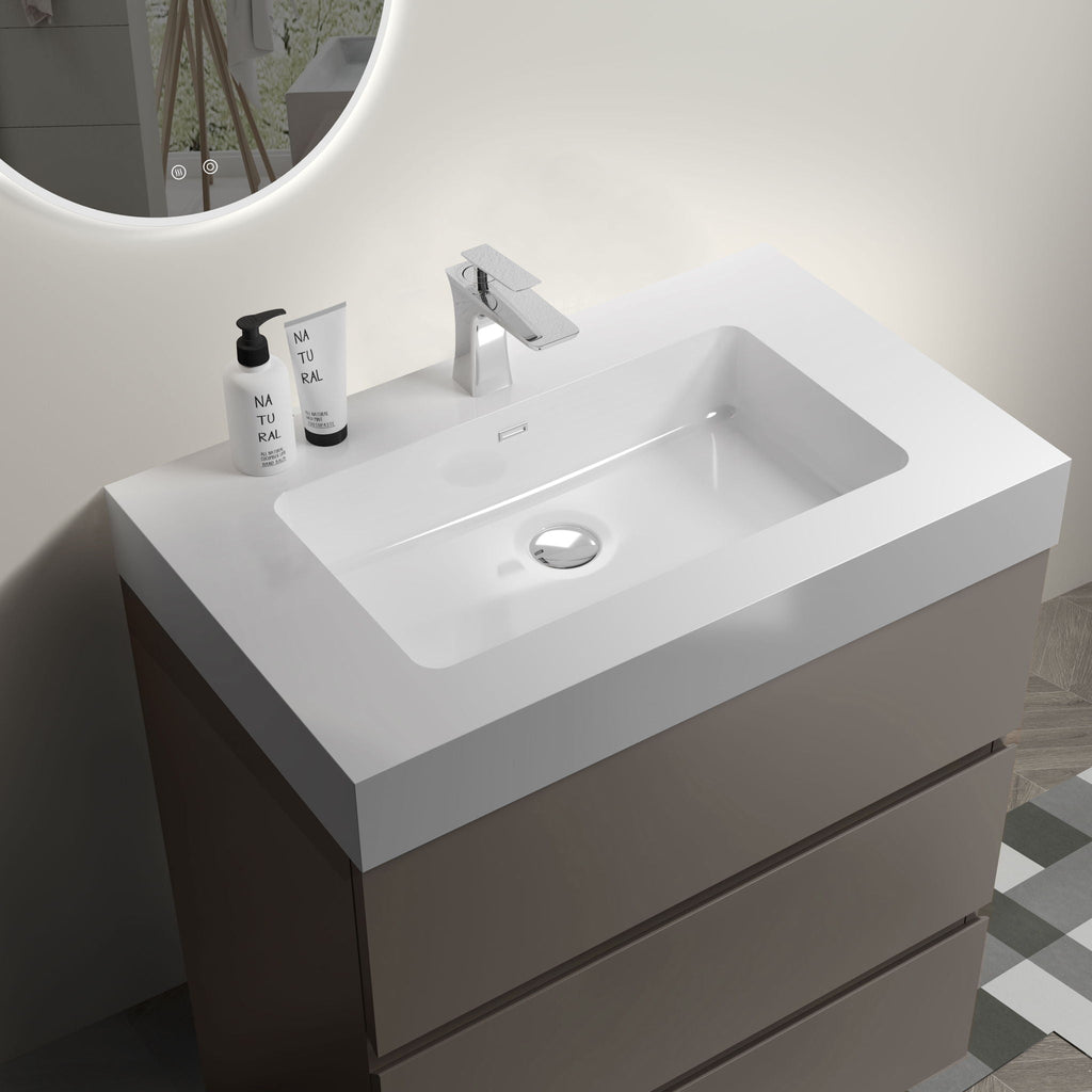Alice - Bathroom Vanity With Sink, Large Storage Freestanding