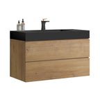 Alice - Bathroom Vanity With Sink, Large Storage, Wall Mounted