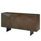 Malika - Ceramic Top Server - Copper Cross Brushed