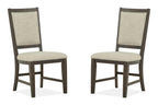 Westley Falls - Step Up Side Chair With Upholstered Seat & Back (Set of 2) - Graphite